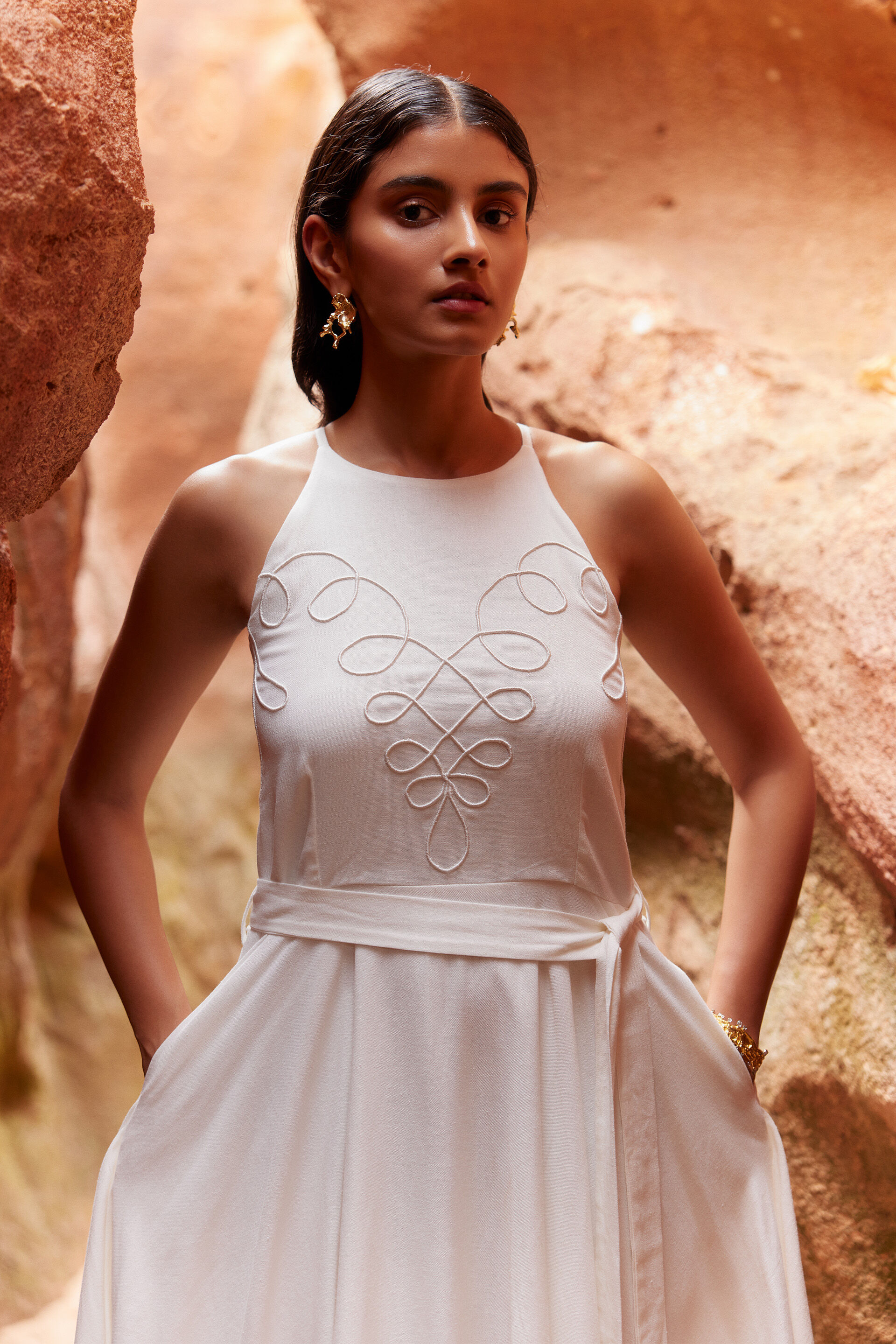 Ashlyn Dress, Off White, image 2